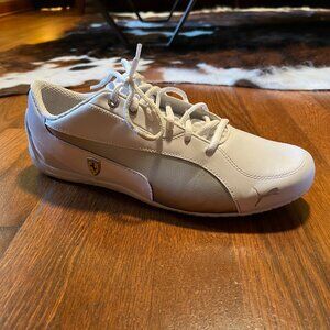 PUMA Scuderia Ferrari Drift Cat 5 Ultra White Sneakers – Men’s 9.5
